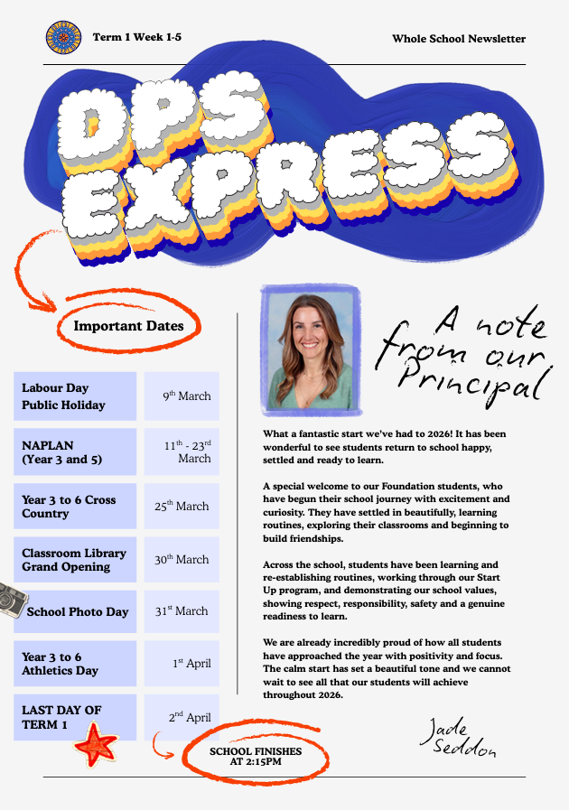 DPS Express Newsletter T1 2026